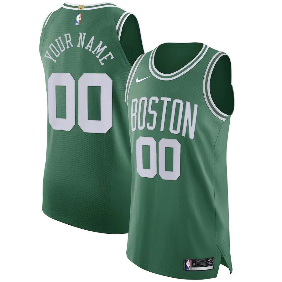 Men Boston Celtics Nike Green Authentic Custom NBA Jersey